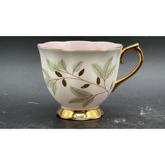 Royal Albert Braemar Bone China Tea Cup & Saucer Set of 6 Pink Gold Pinecone - Picture 3 of 16